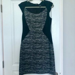 Ann Taylor Business Dress size 10 Black Gray